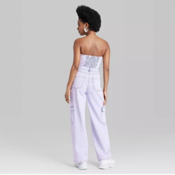 Wild Fable Strapless Jean Jumpsuit cc. - Picture 3 of 16